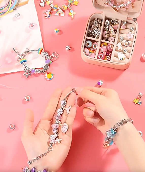 ZESTAW DO ROBIENIA BRANSOLETEK NASZYJNIKÓW PREZENT Wysokość produktu 10 cm