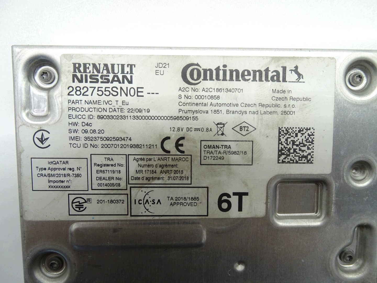 module control unit RADIA NISSAN NAVARA D23 282755SN0E