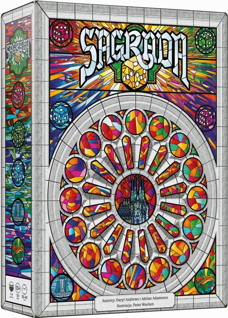 

Sagrada gra planszowa podstawa Piękne Witraże