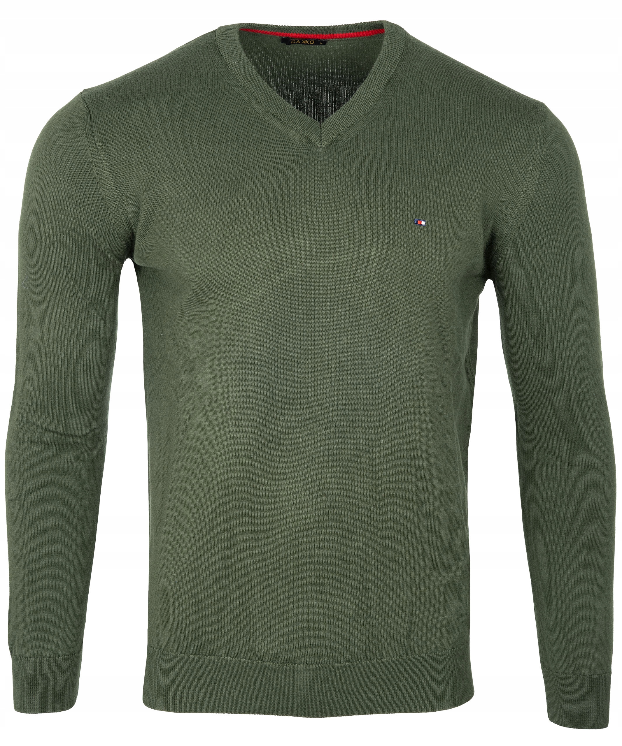 

Sweter Dopasowany W Serek M zielony