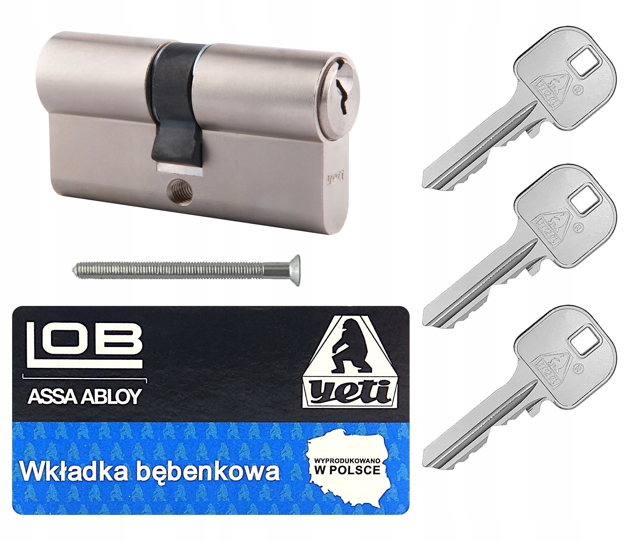 

wkładka Lob Yeti Wy 30/35 nikiel do zamka drzwi