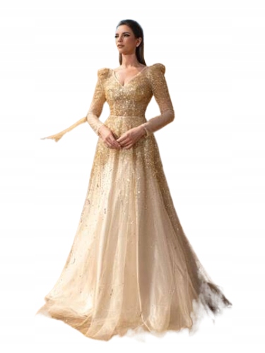 Shein Šaty S Flitry A Dlouhým Rukávem MIDI XL 1HJ