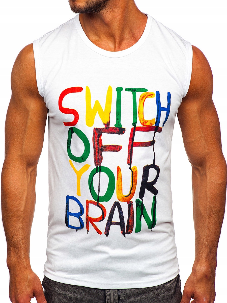 

Koszulka Tank Top Męska Biała 14803-1 Rozmiar_l