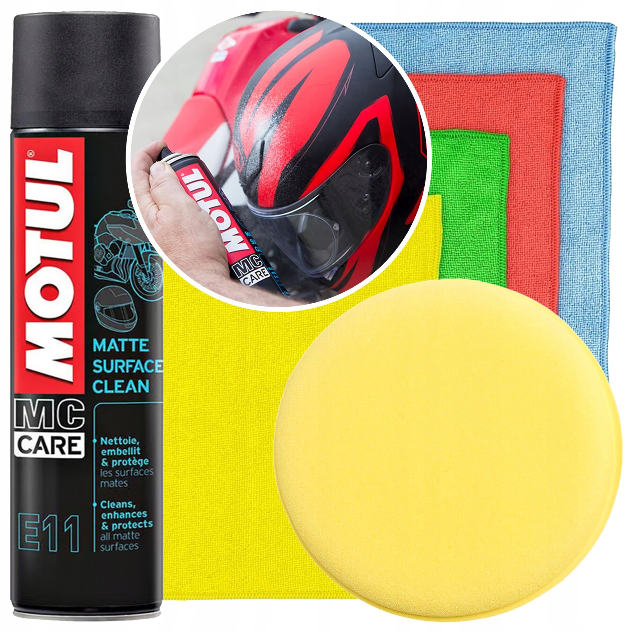 Środek do czyszczenia motocykla Mat do matu Motul E11 aplikator ścierki