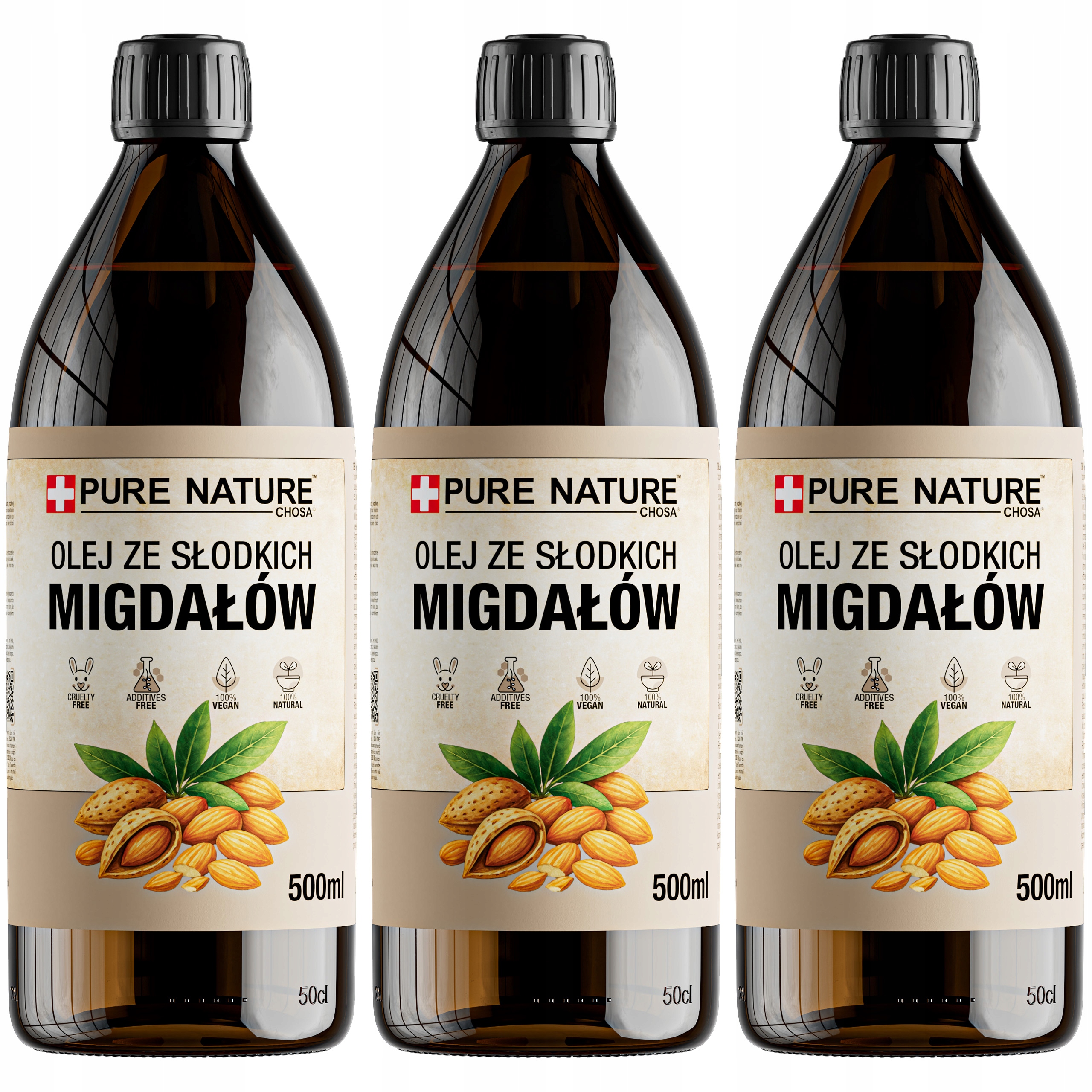 Mandlový Olej Ze Sladkých Mandlí 3x 500 ml
