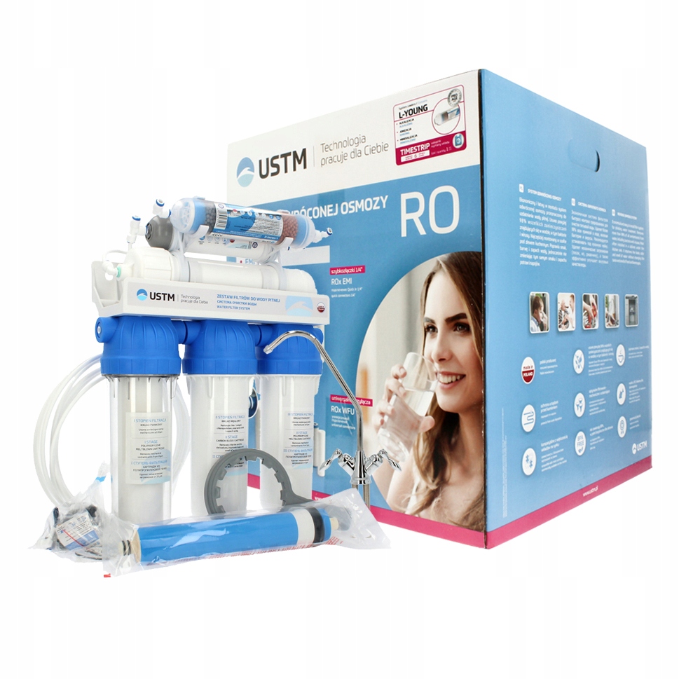 FILTR Wody Pitnej SYSTEM ODWRÓCONEJ OSMOZY MINERALIZATOR pod ZLEW R06 EMI