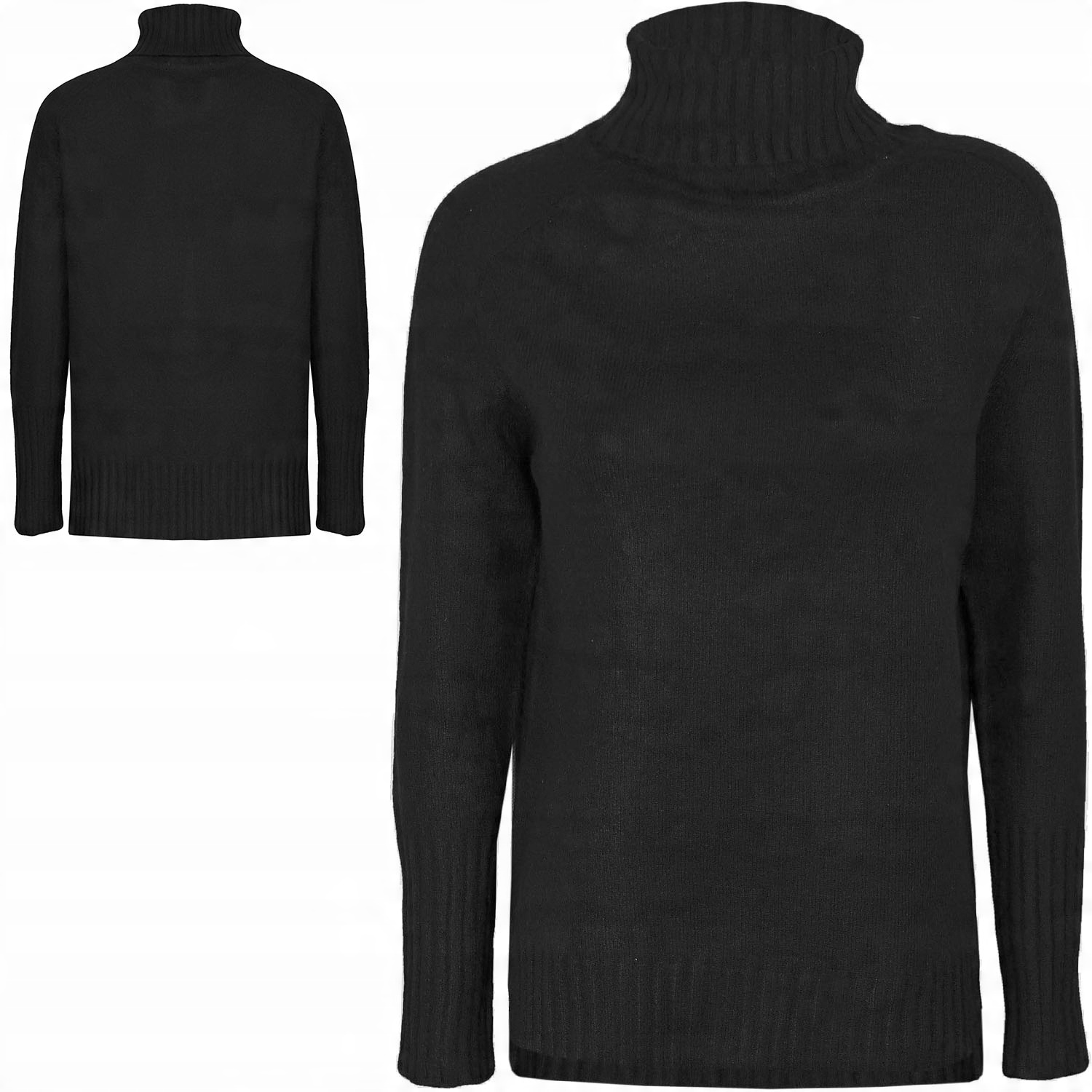 

Zara Damski Czarny Kobiecy Sweter Golf S 36