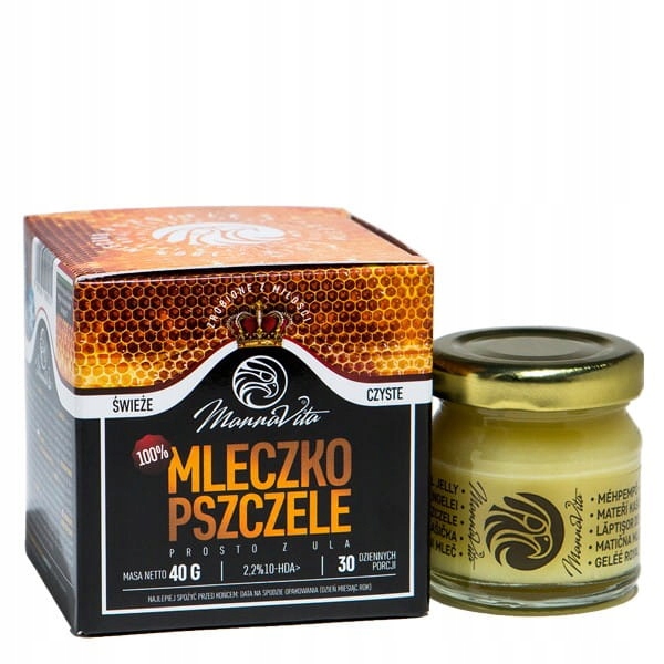 100% Mleczko Pszczele 2,2% 10-HDA 40g MannaVita