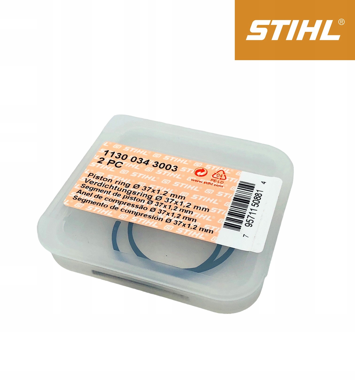 

Pierścienie Tłokowe Stihl 37x 1,2mm MS170 Oryginał