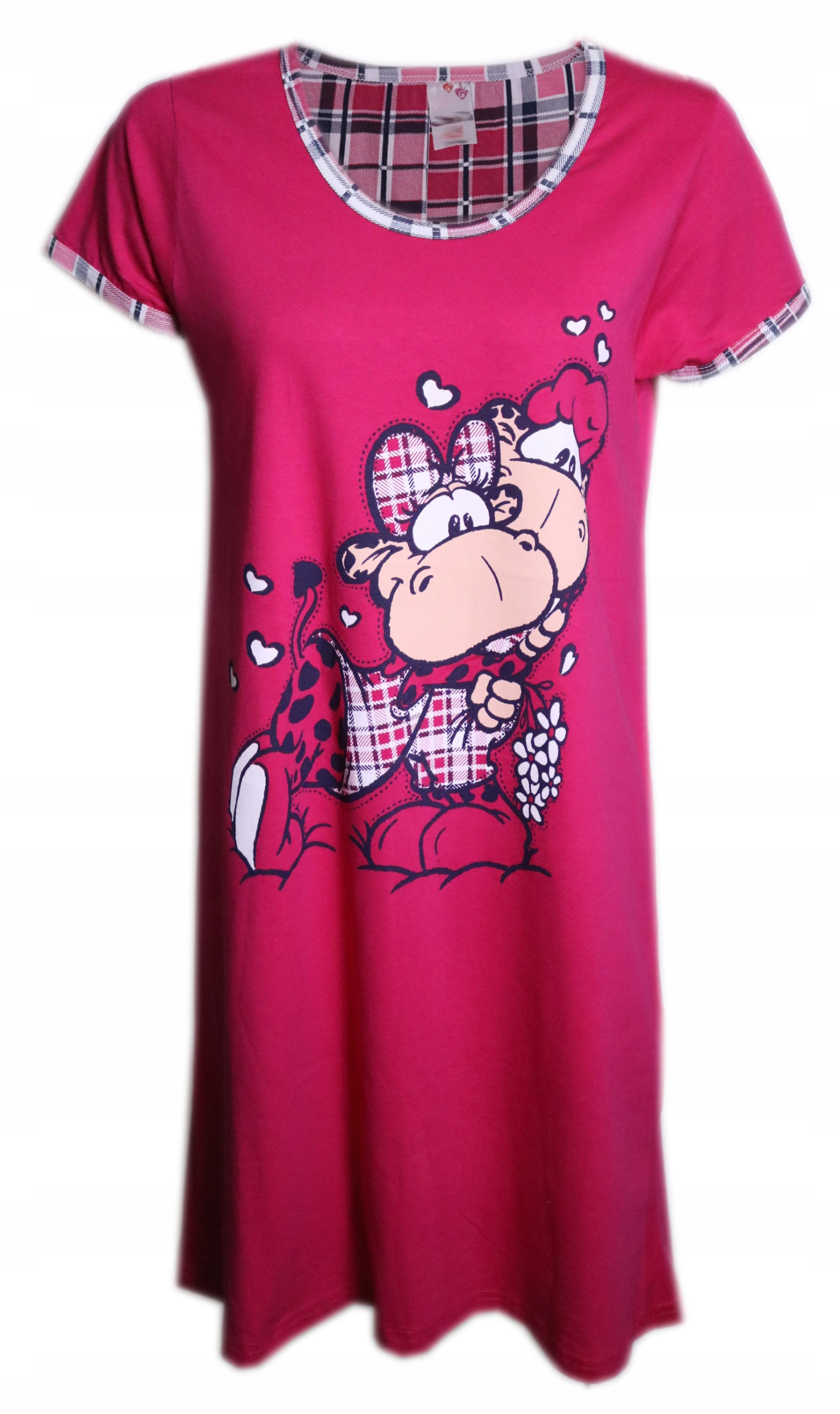 Koszula nocna damska z krótkim rękawem M