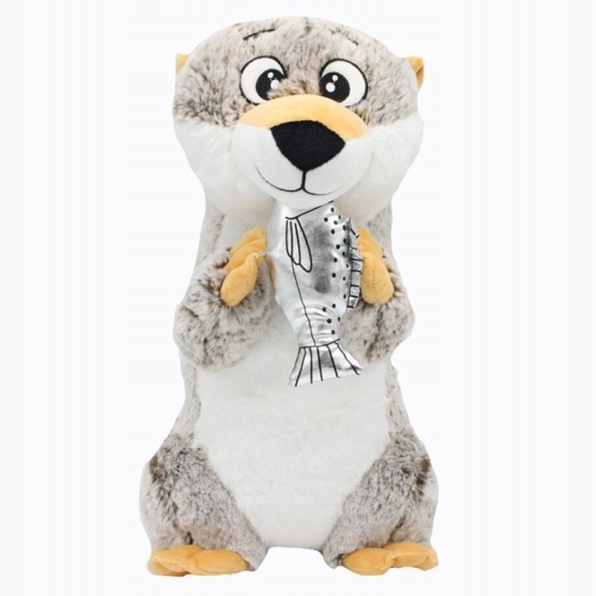 

Wydra z rybką puszysta maskotka przytulanka 45cm