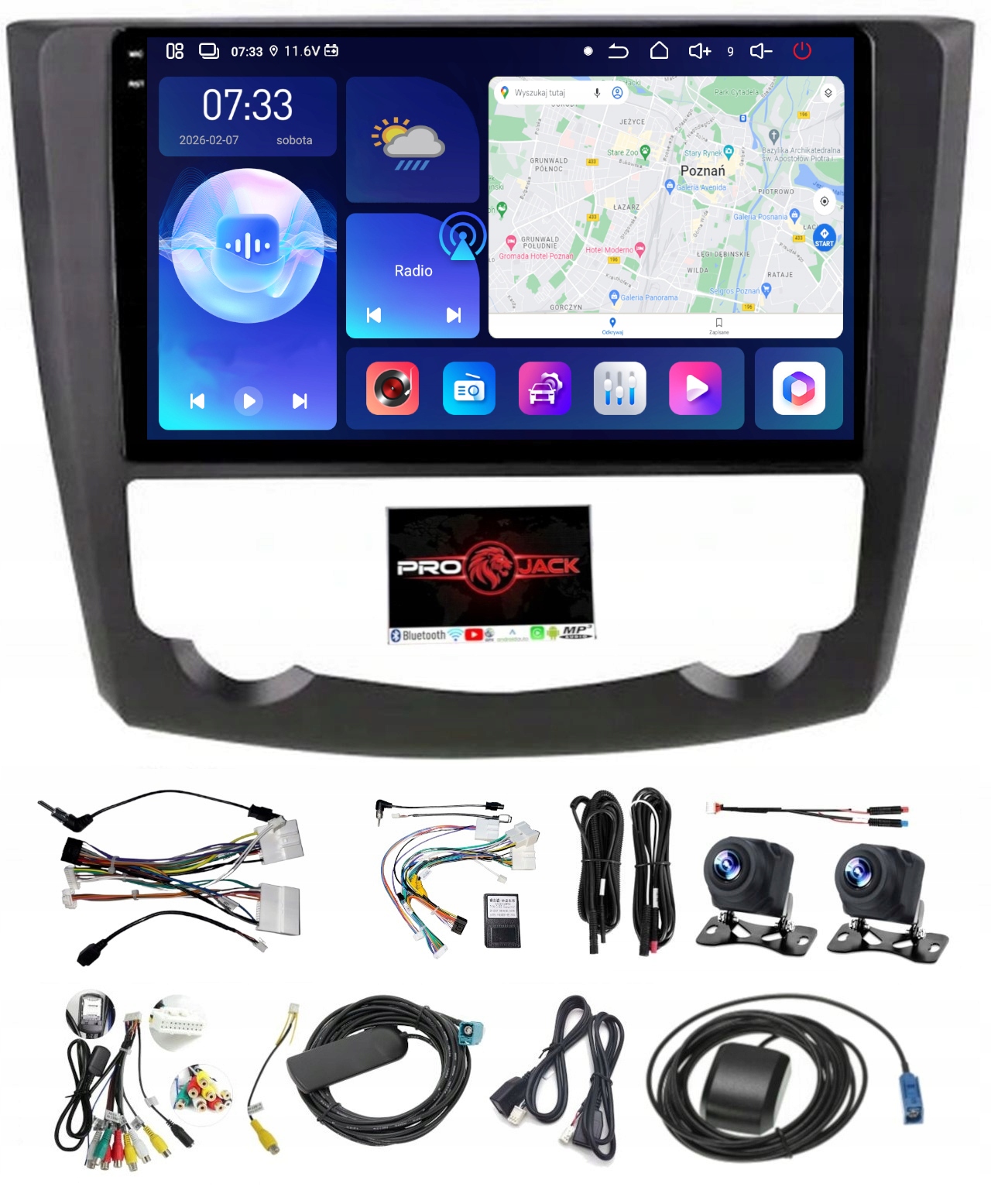 Rádio Navigácia Renault Kadjar 2015-2021 Carplay Android Auto 6GB 128GB Sim