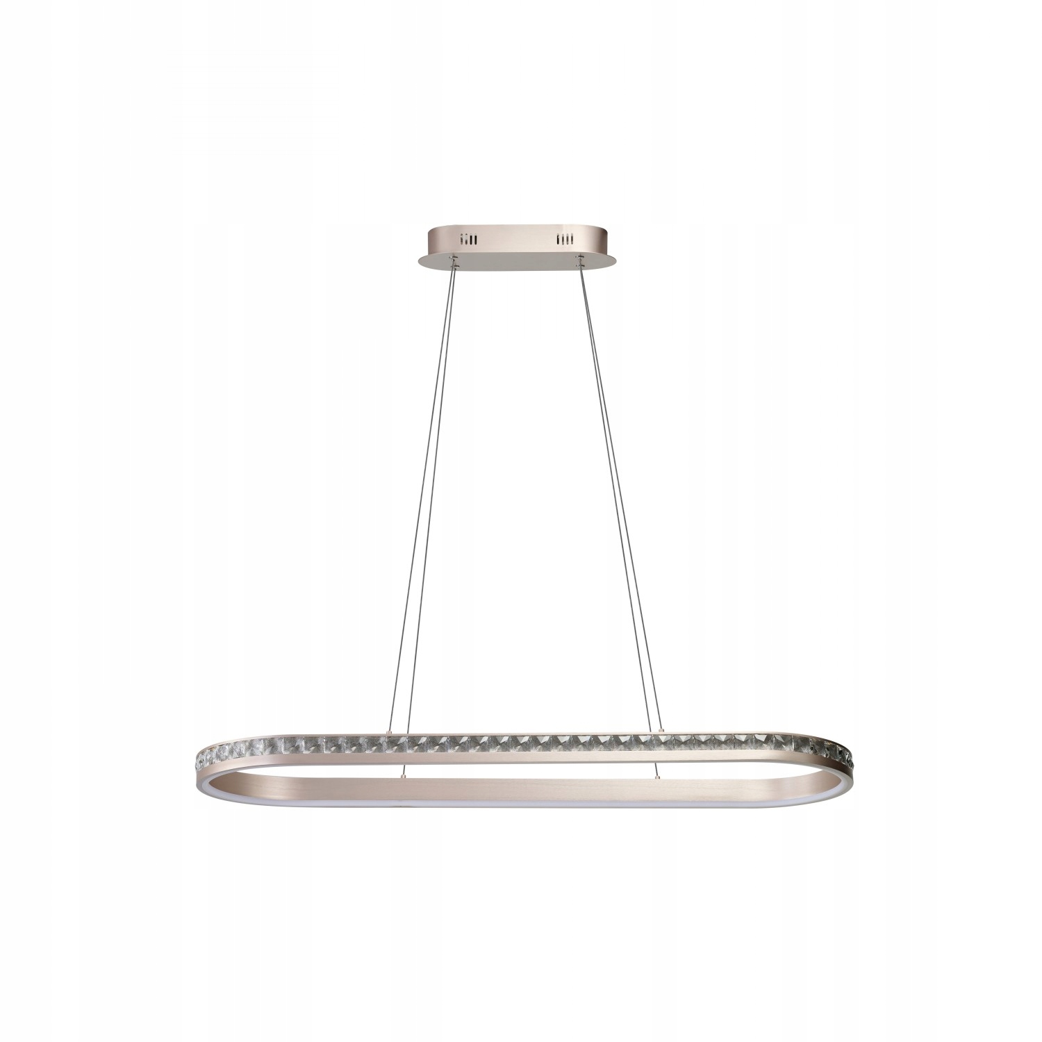 Křišťálové osvětlení v odstínu růžového zlata 3-stupňový stmívač Camelia