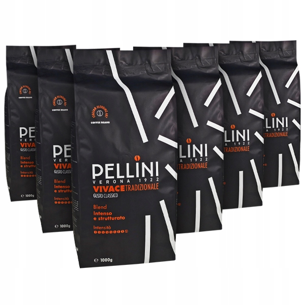 Levně 6 x Káva Pellini Espresso Bar Vivace 1kg Dárek