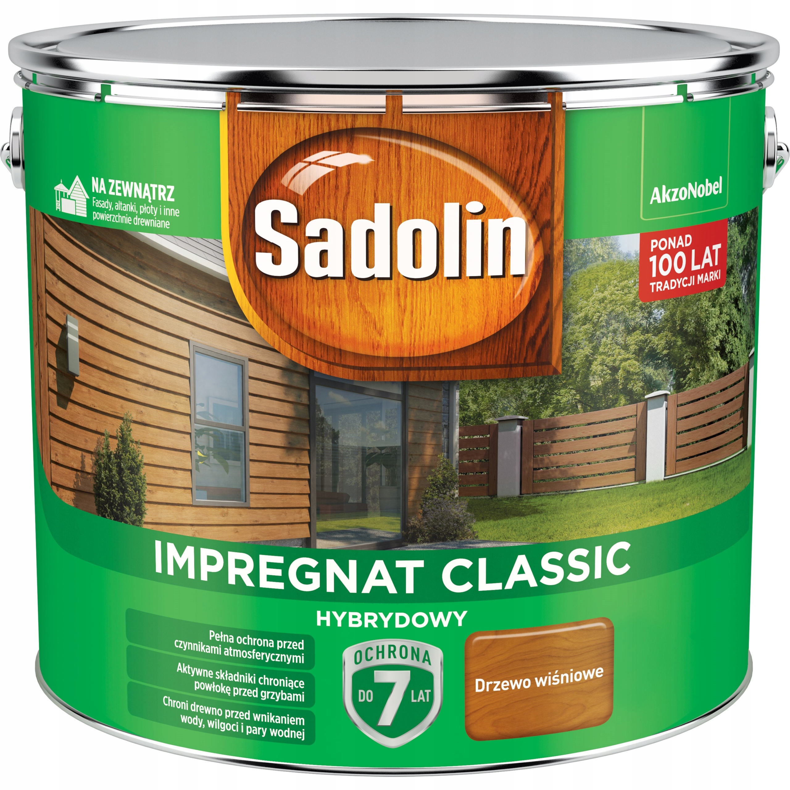 Impregnat do drewna Sadolin Classic hybrydowy Drzewo wiśniowe 9L