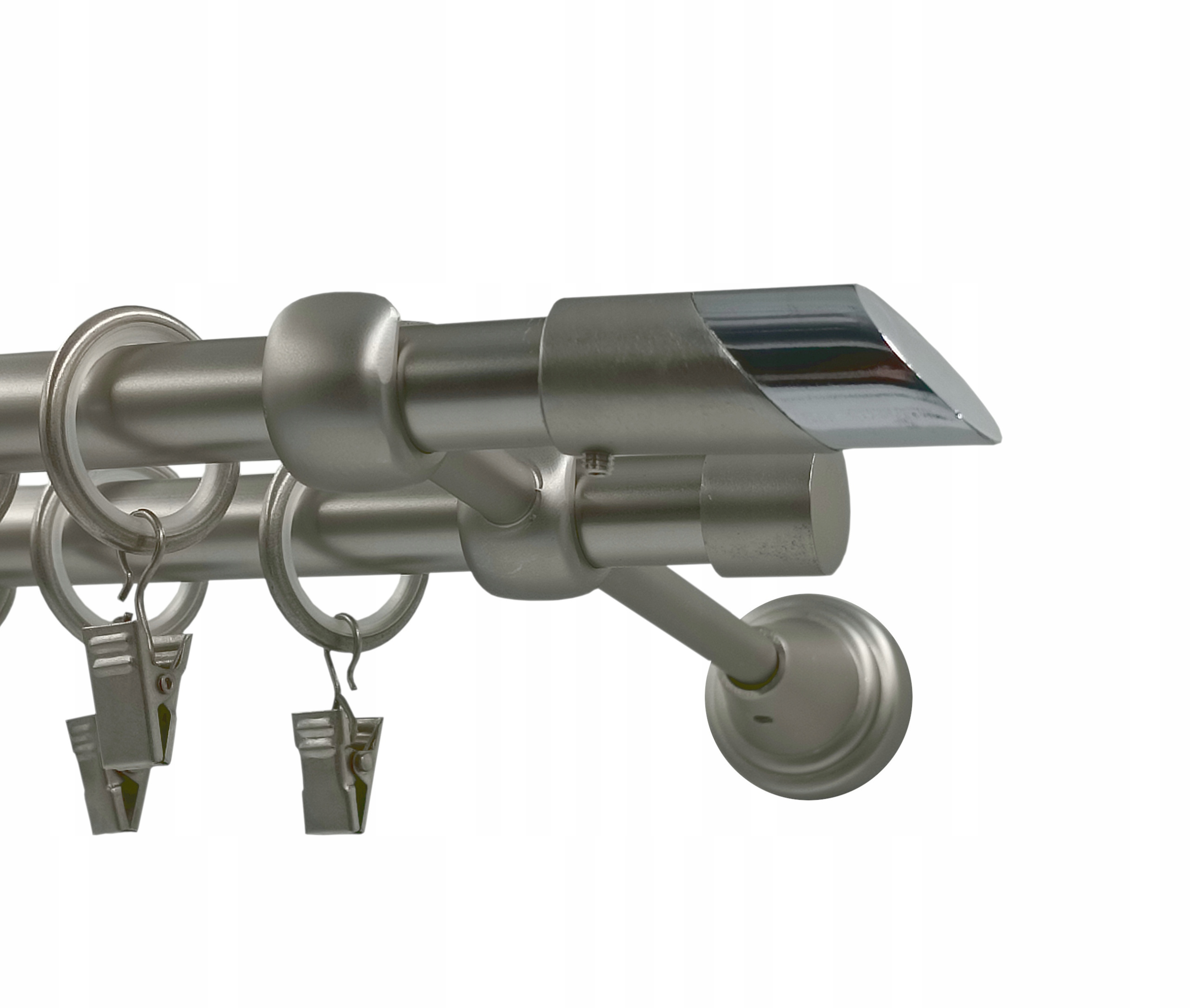 Garnýž kovový fi16+16 falco Satén 360 cm galvanizovaný