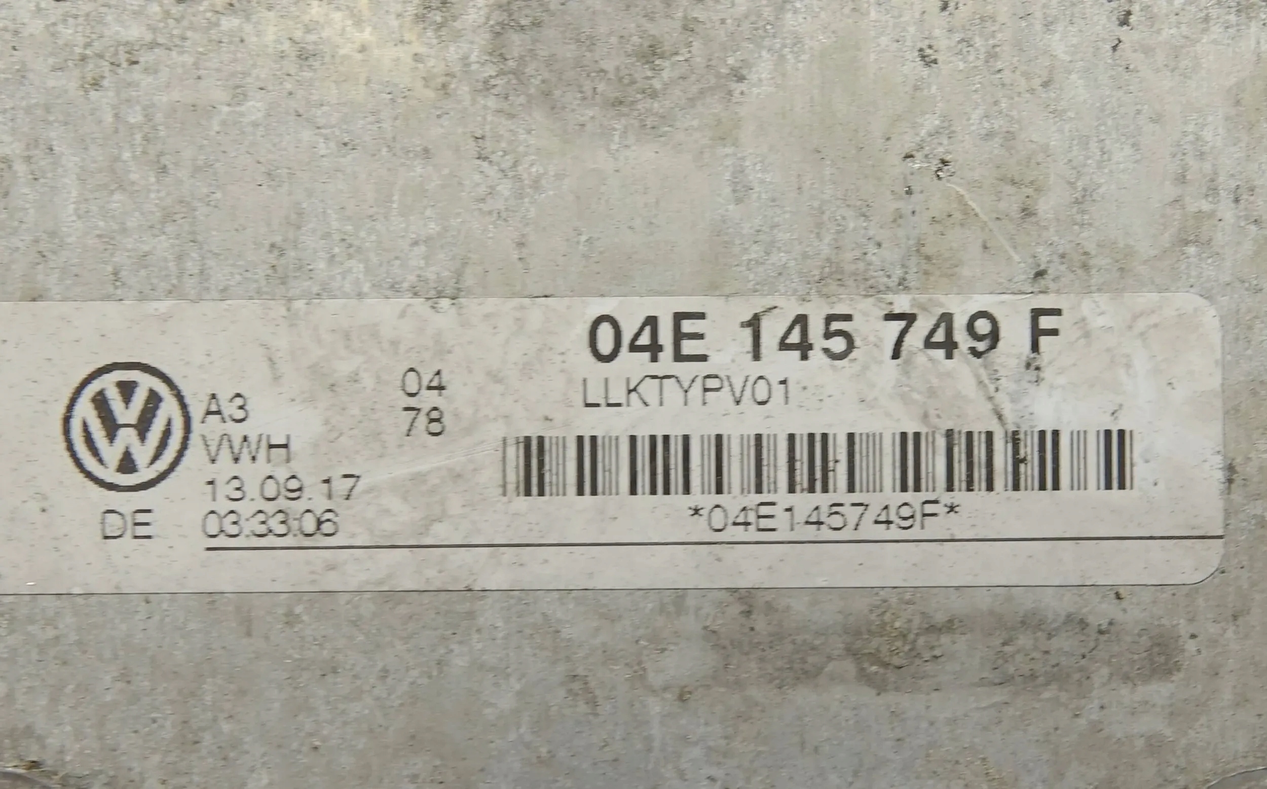intake manifold GOLF VII OCTAVIA IV 1.4 04E129711P