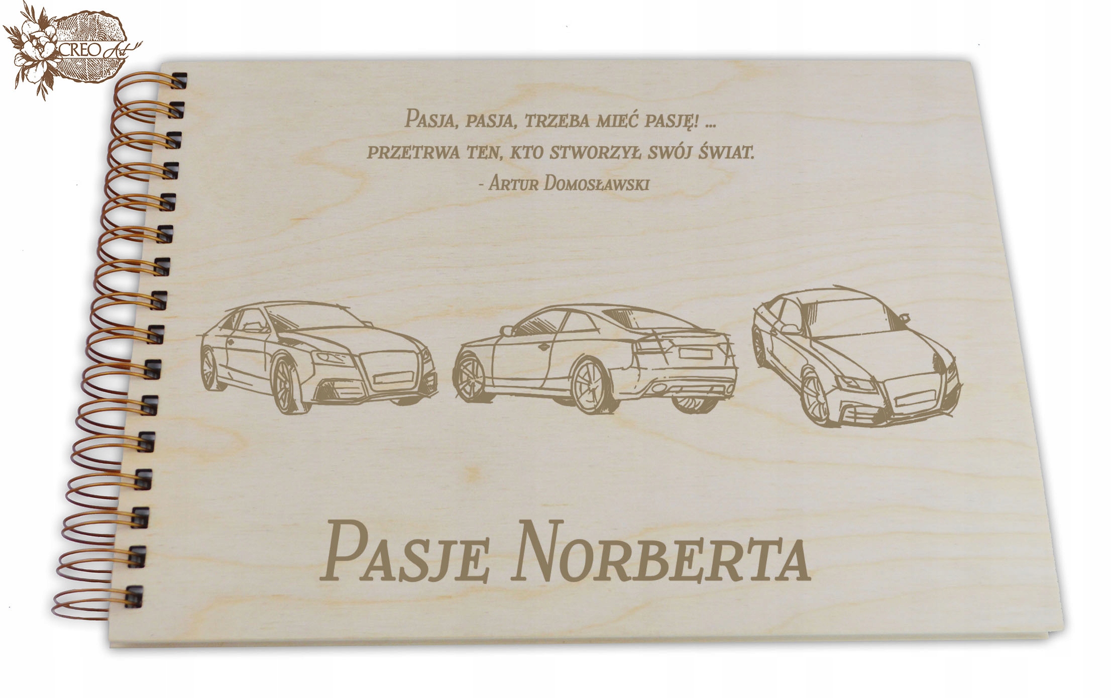 

Album drewniany, grawer, Auto, Moto