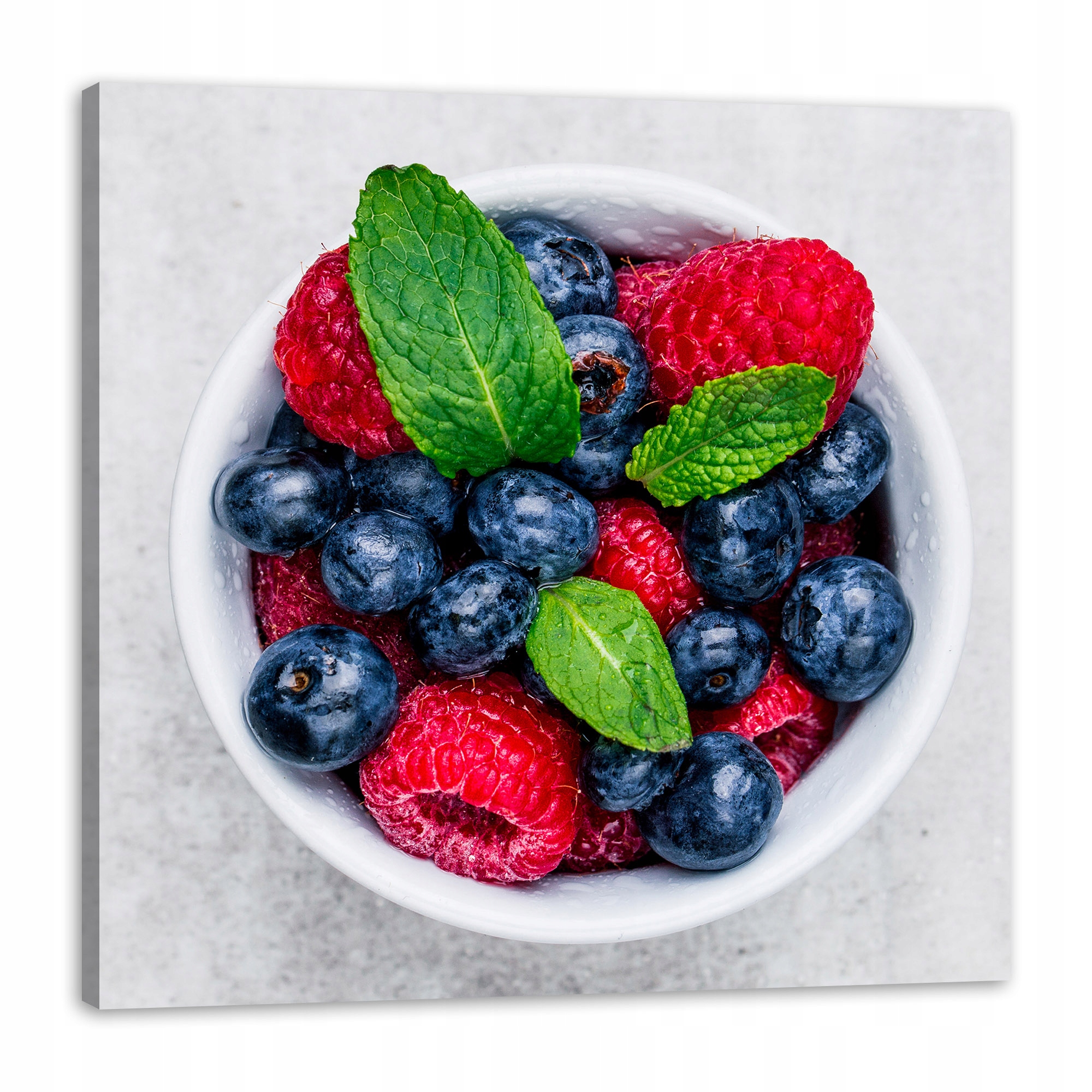 Obraz na plátně Kuchyně Ovoce Miska plná ovoce, barev, 80x80 cm