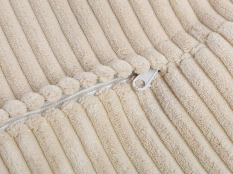 Pufa duży wygodny sztruksowy worek ecru salon Kod producenta Velvet