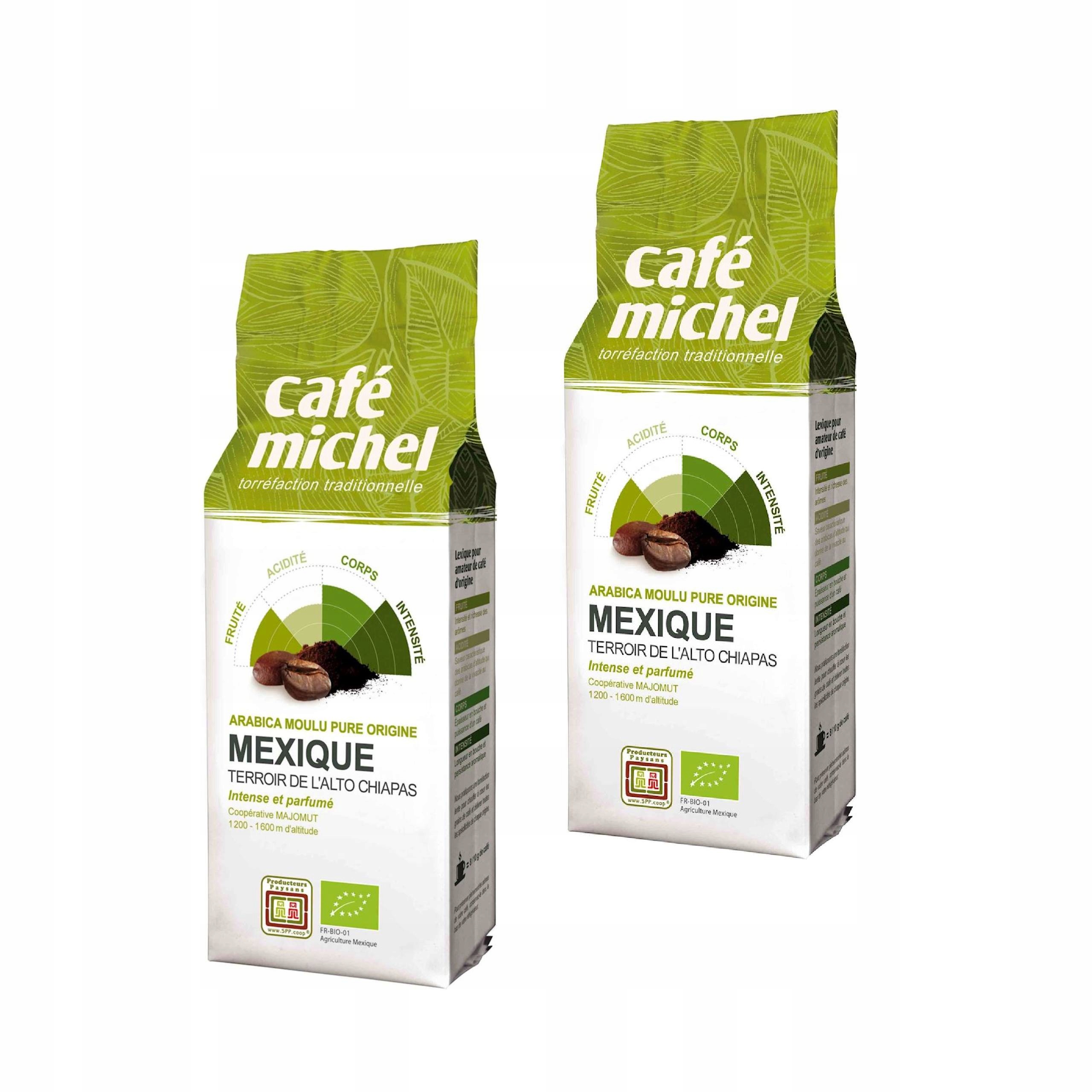 2x Kawa Mielona Arabica 100 % Meksyk Fair Trade Bio 250 g Terra Etica