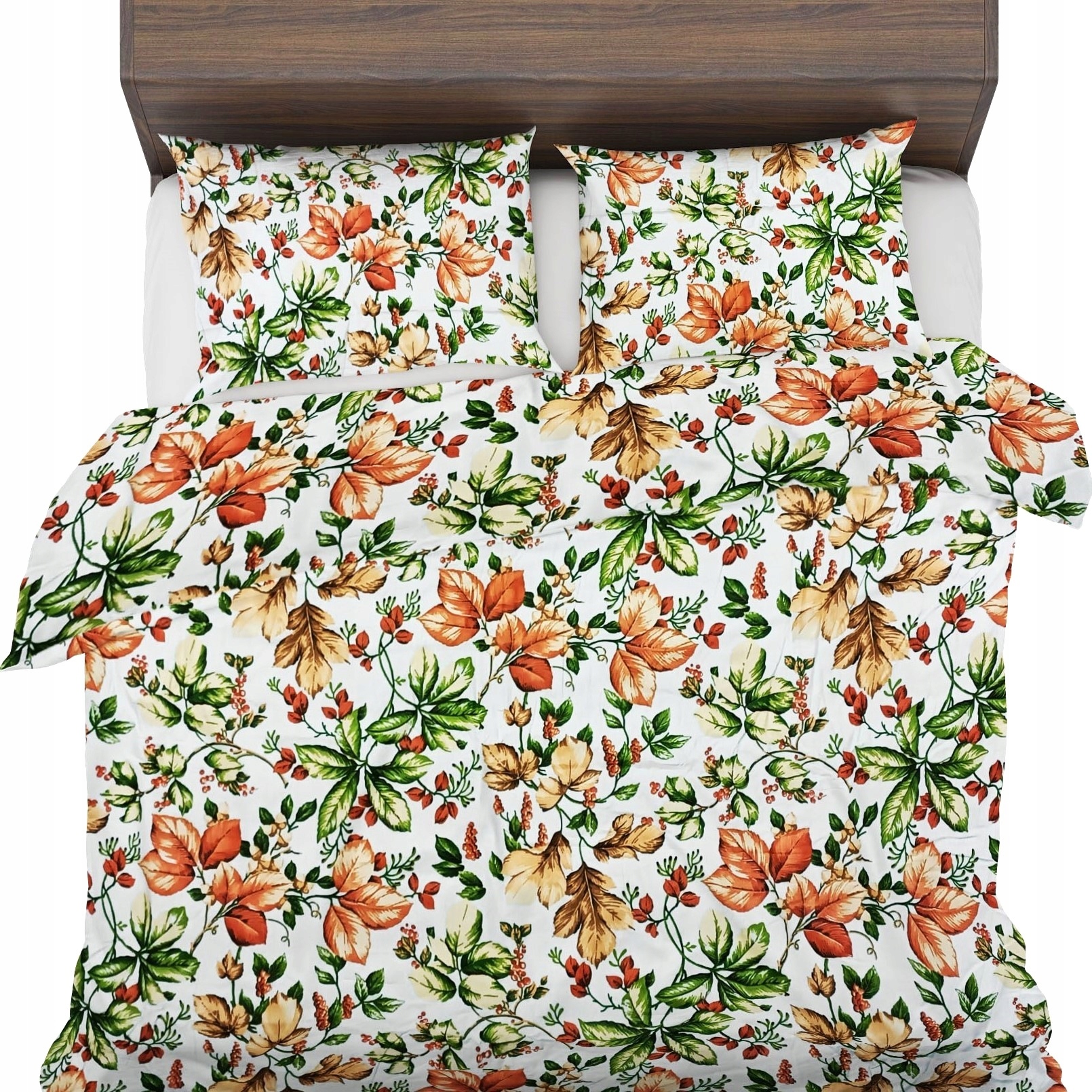 Povlečení 140x200+1x70x80 100% bavlna Certifikát 2ks Podzimní listí