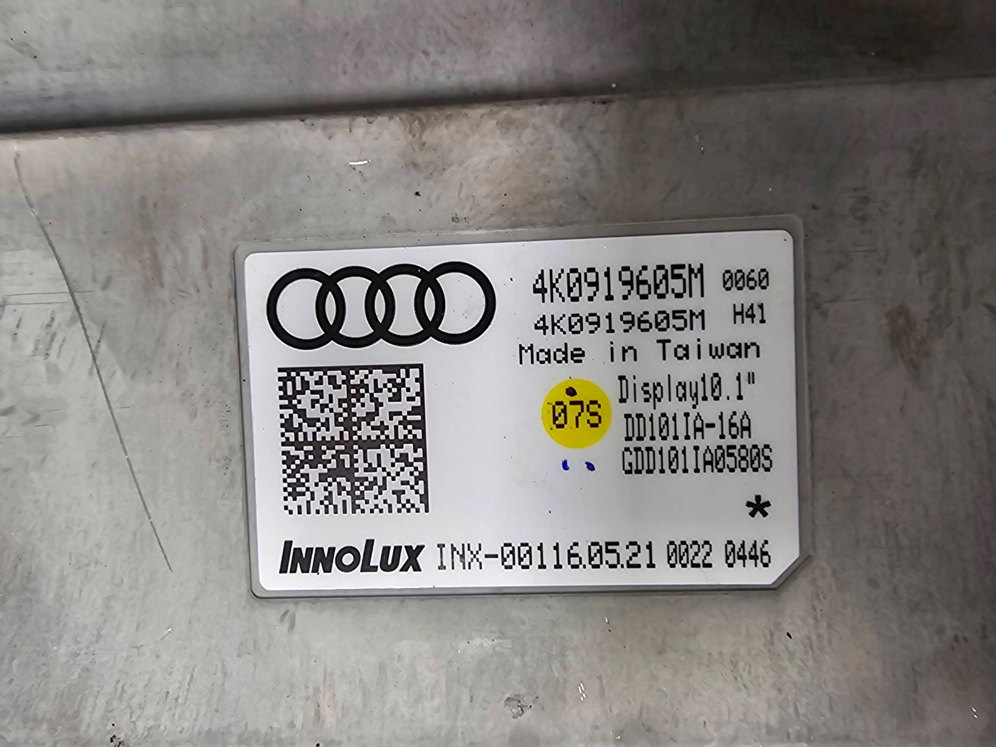 display PANEL 4K0919605M AUDI A6 C8 ALLROAD