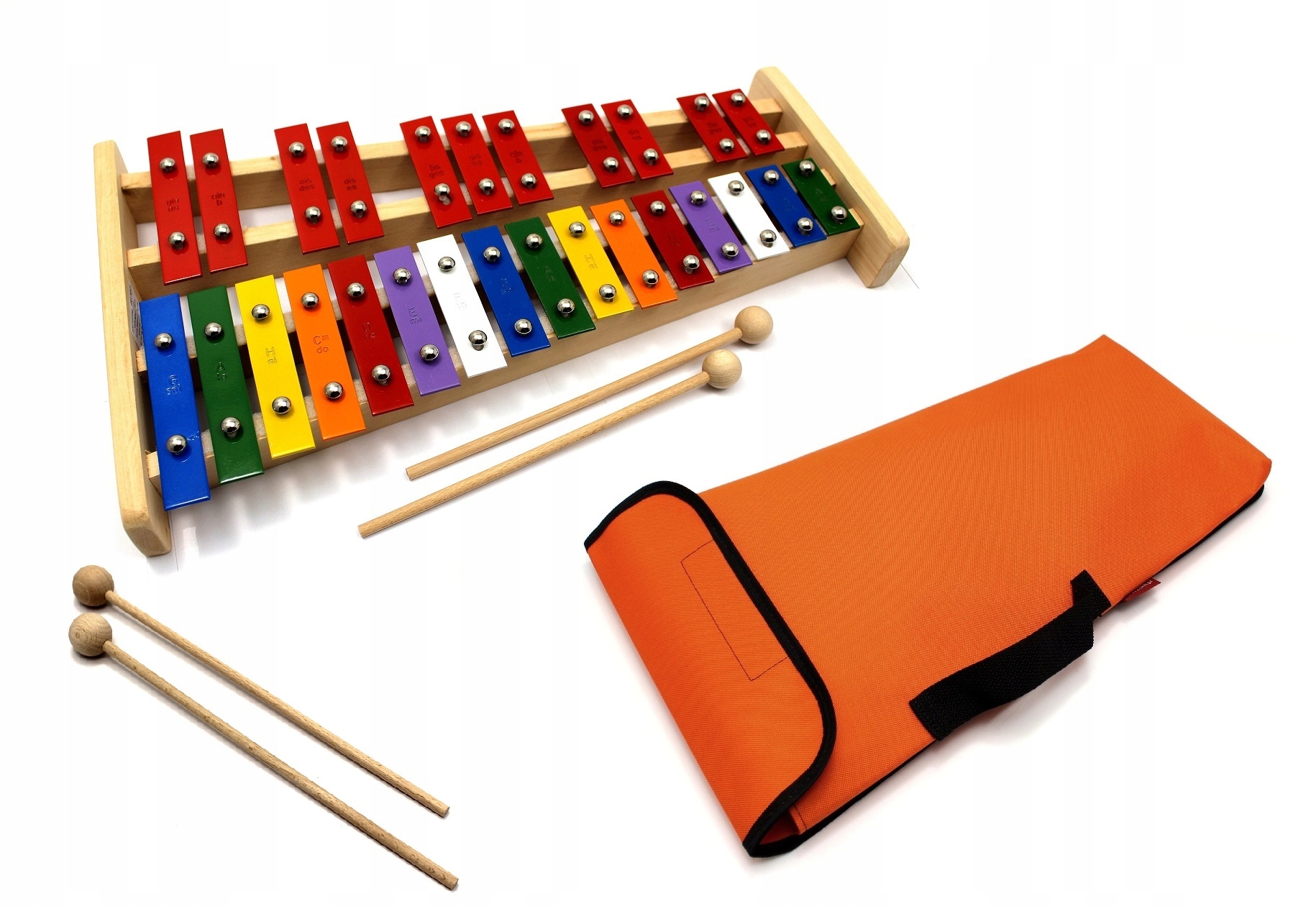 Dzwonki Chromatyczne kolor POKROWIEC 4pał pomarańc