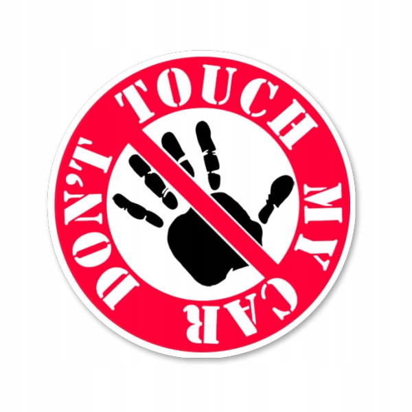 Naklejka na auto DON'T TOUCH MY CAR za 7,99 zł z Bystrzyca Kłodzka