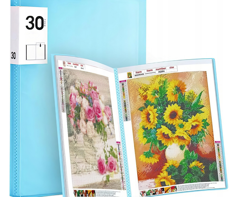 Úložné album Výšivky Diamantová výšivka Velikost A2 Černá Mozaika