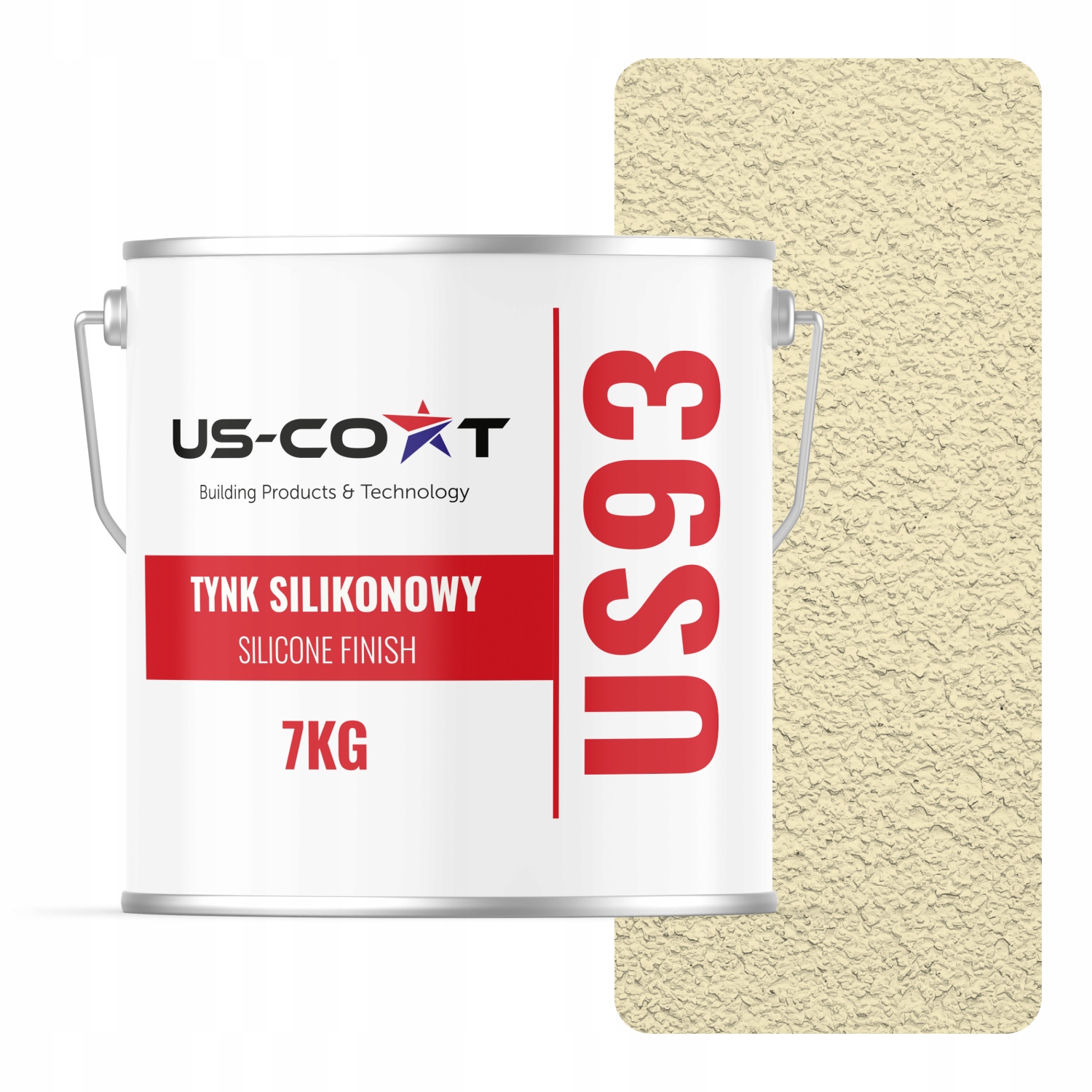 Silikonová Fasádní Omítka Žlutá Světlá F622 7 Kg Beránek Granulace 1.5 mm