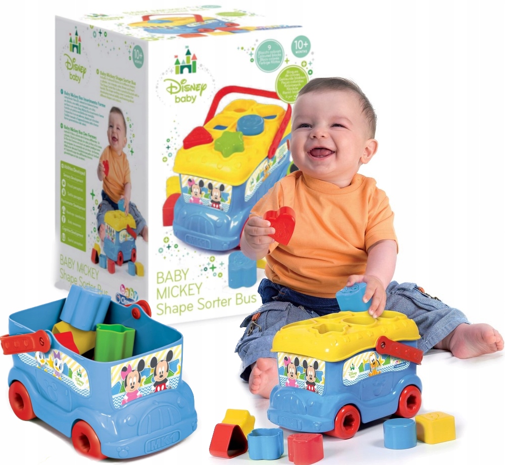 

Zabawkowy Autobus Baby Miki Autko Sorter Auto Cle