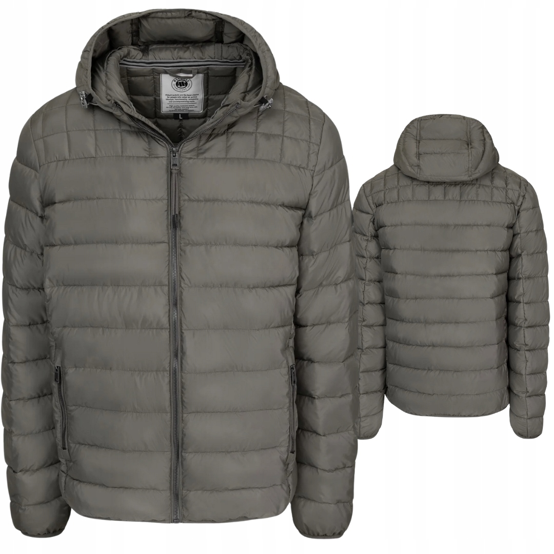 Pitbull West Coast Pánská Zimní Bunda S Kapucí Foothill Taupe Hnědá XL