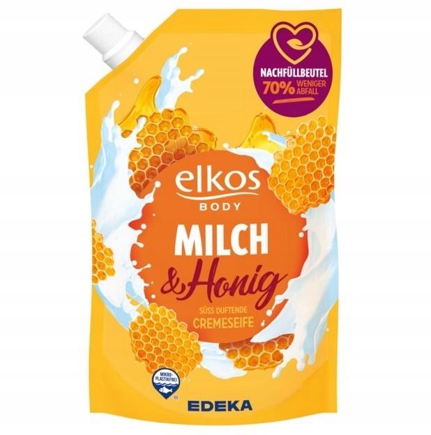 

Elkos Mleko i Miód Mydło w Płynie Zapas 750ml De
