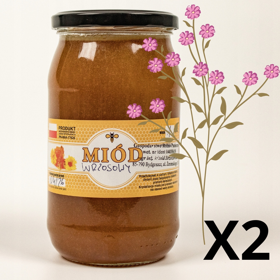 Vřesový med 2x 1KG – Nejcennější med