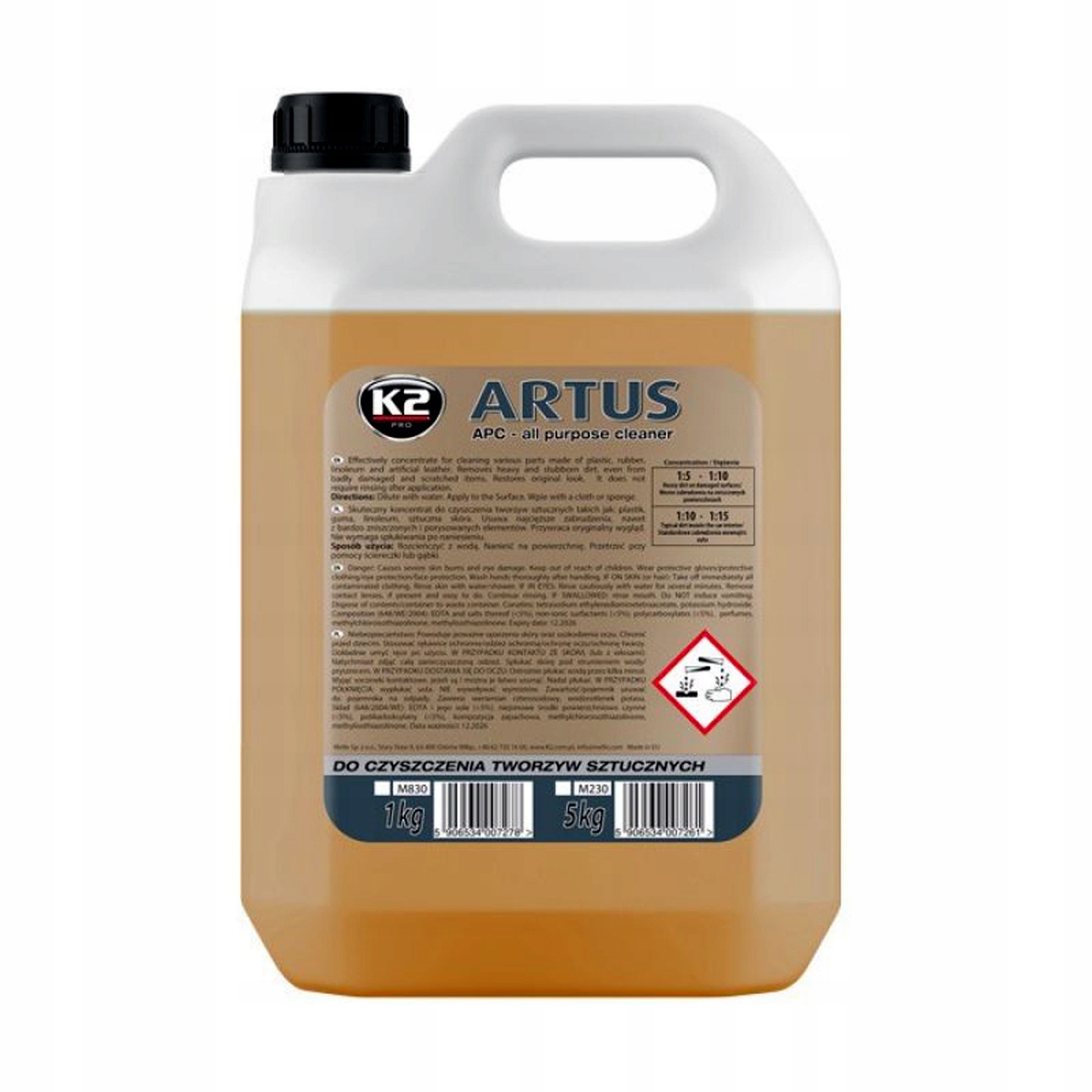 

K2 Artus 5L Apc Czyszczenie Plastików Koncentrat