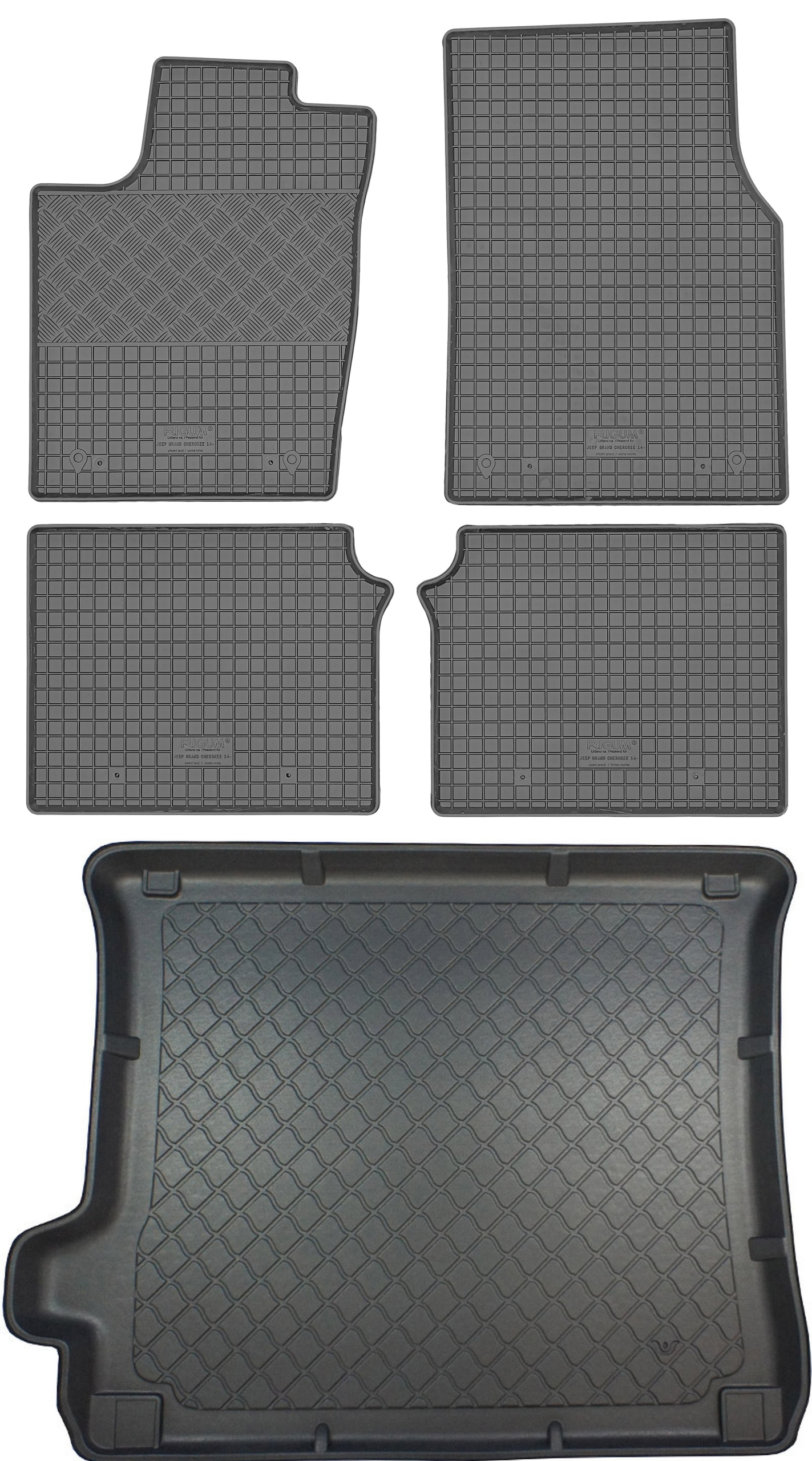 Jeep Grand Cherokee IV WK2 Suv 10- Sada Gumové rohože rohož