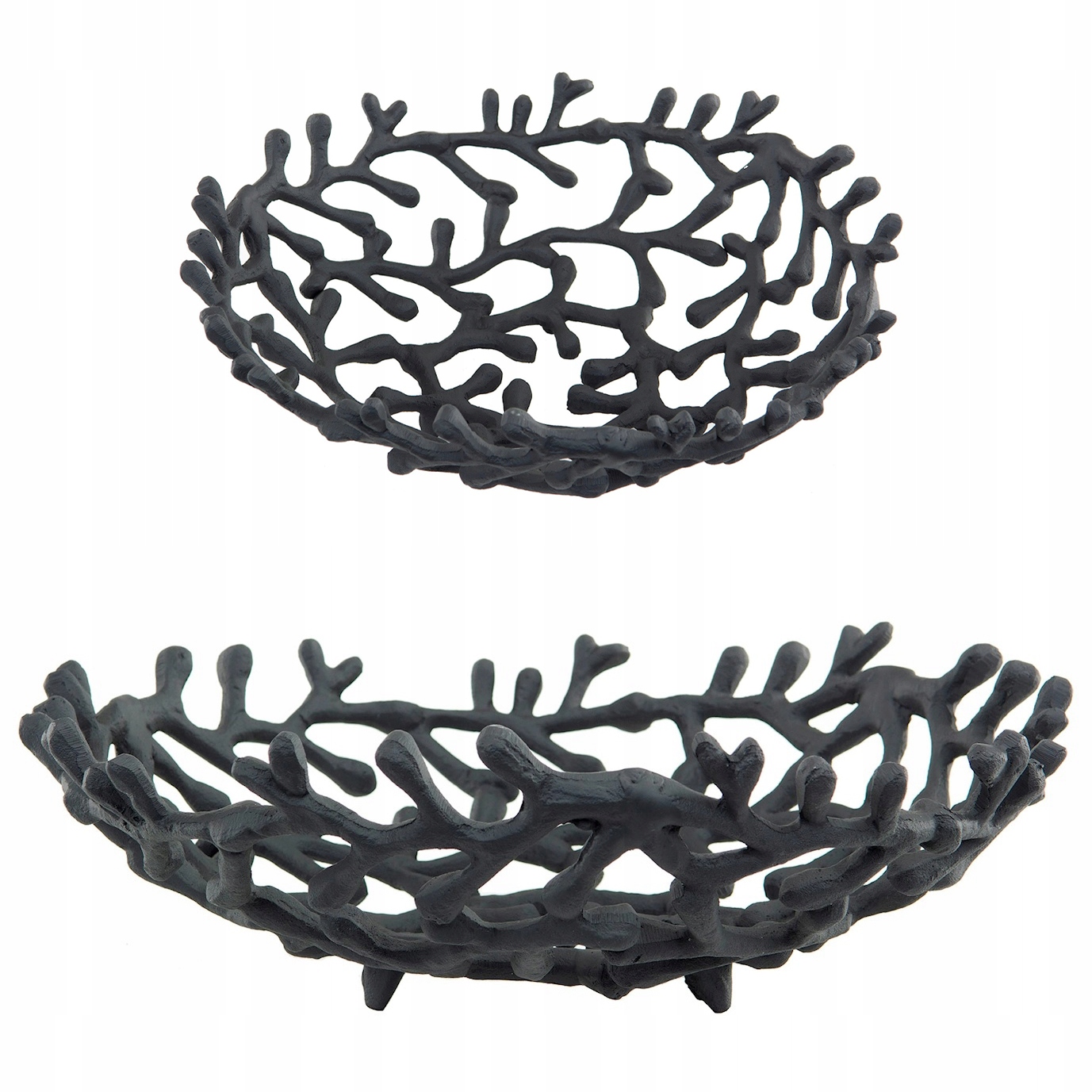 Podnos Na Ovoce Černá 30 cm Korálový Útes Korálový Do Domu Obývacího Pokoje Dárek