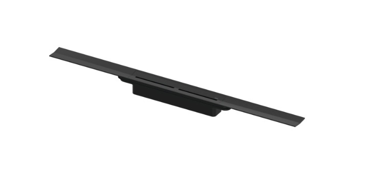 Tece Ruszt profilu prysznicowego 1200mm czarny szczotkowany 671221