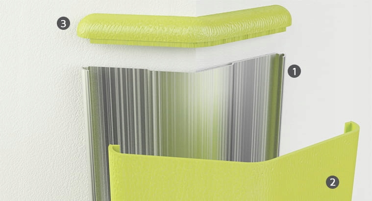 уголок для защиты стен. угловой отбойник для стен. наружный угол для плитки. уголок алюминиевый декоративный 10х10. пвх профиль для cg50.