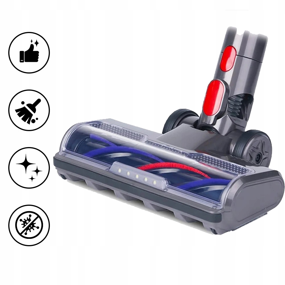 Led Elektrokartáč Pro Vysavač Dyson V7 V8 V10 V11 V15 S 5 Diodami