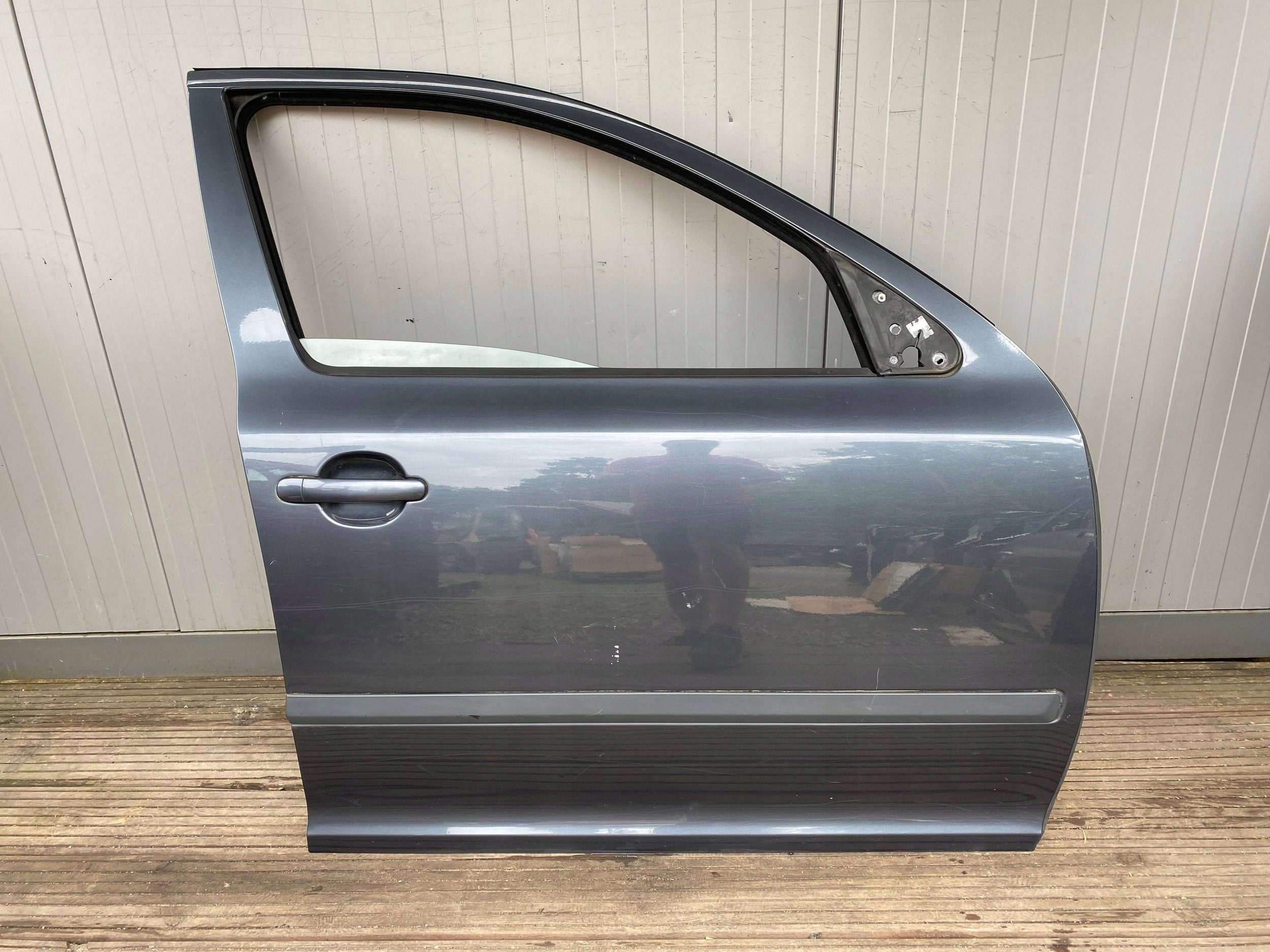 SKODA OCTAVIA II LIFT complete door right front front 9153 grey