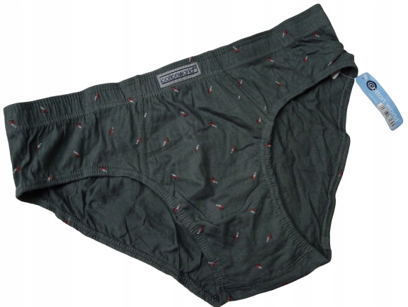 

Slipy męskie bawełna Cotton World luz Stalowy 3XL