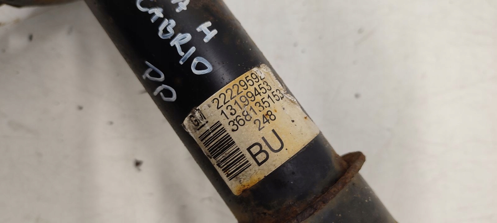 shock absorber spring front sususpension Opel Astra H Cabrio