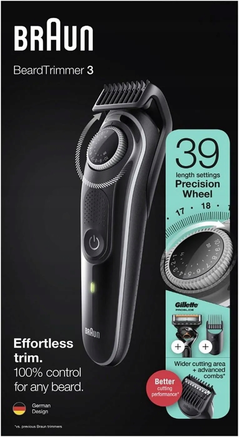 Zastrihávač Braun Beard Trimmer 3 BT3342 čierny