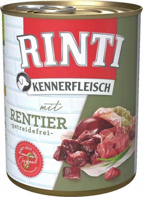Rinti Kennerfleisch vlhké krmivo pro dospělé psy, konzerva, Sob 24x800 g