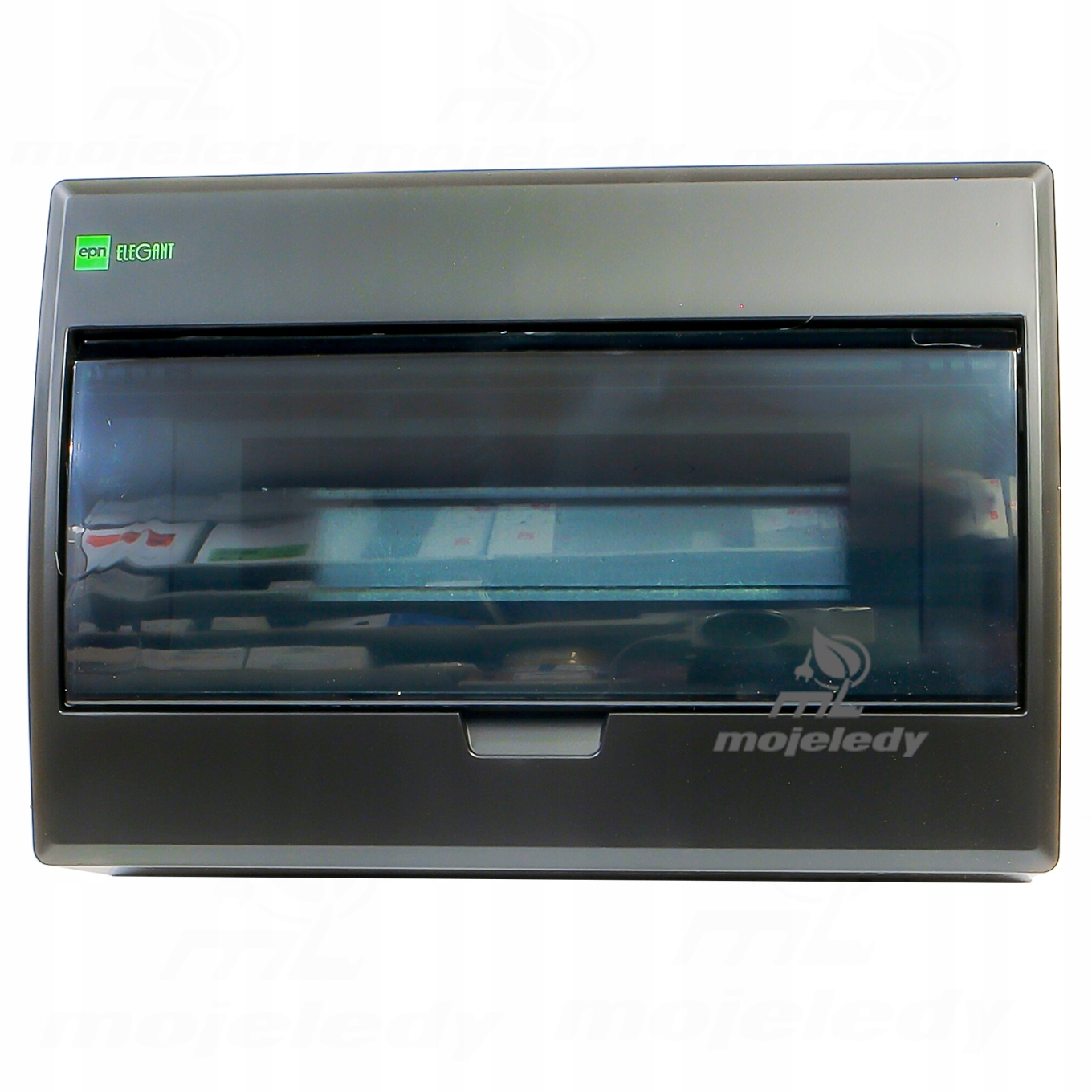 Nástěnný rozvaděč 1x12 12S Rn IP40 Pe+n černá matná barva Elegant