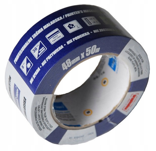 

Taśma malarska maskująca 48mmx50m niebieska