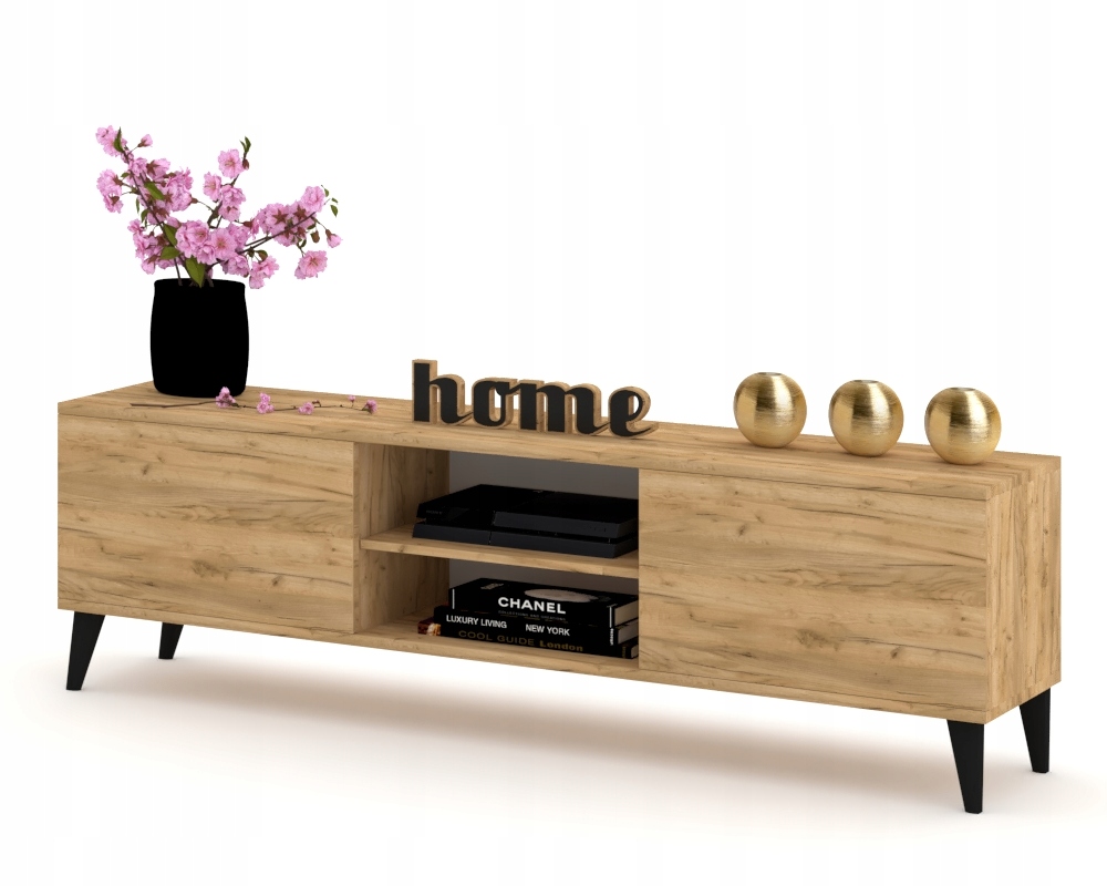 Rtv skříňka Komoda Police Craft Černá Stojící 160