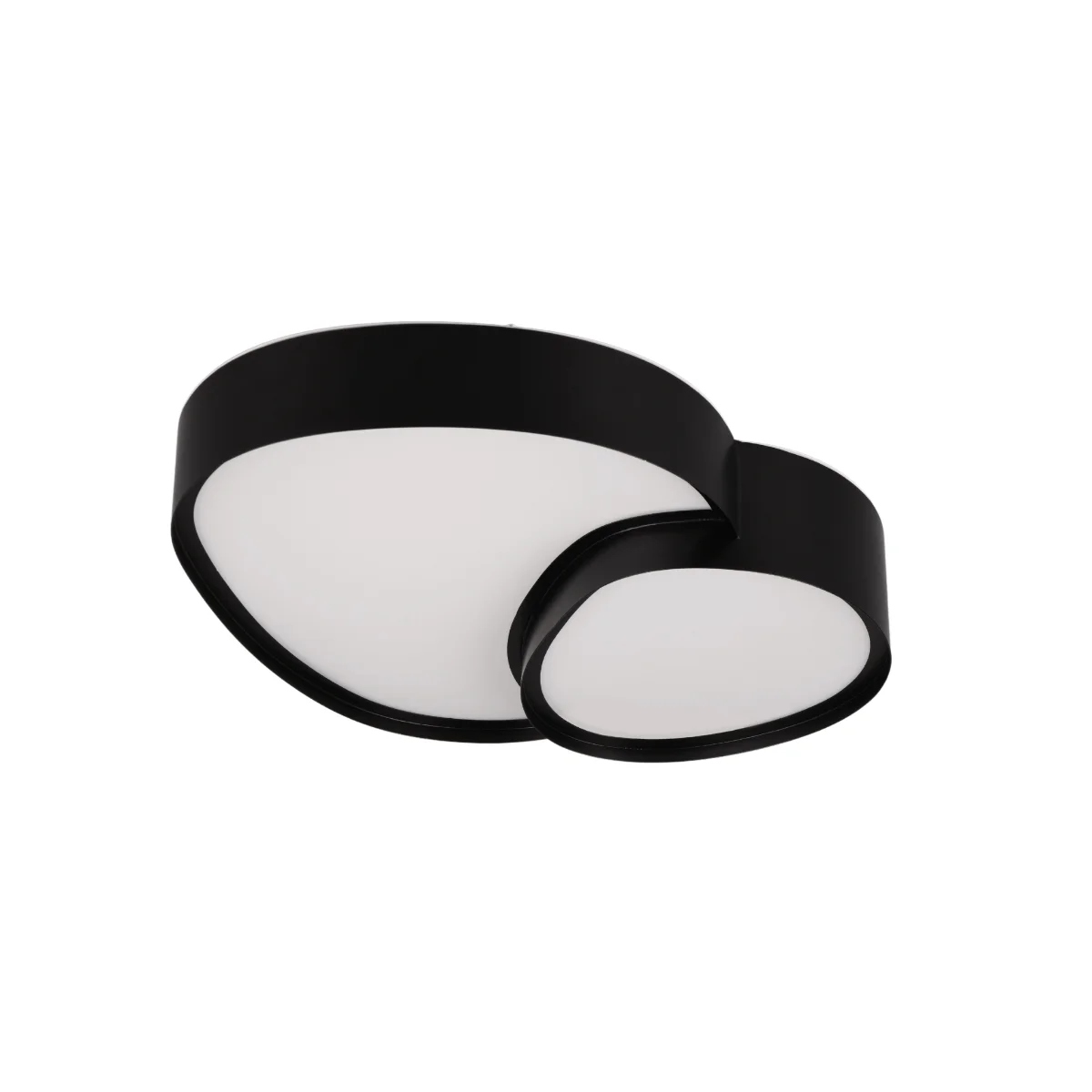 Trio Rise Stropné Svietidlo Led 21W čierny s diaľkovým ovládaním, 43 cm, nastaviteľné svetlo